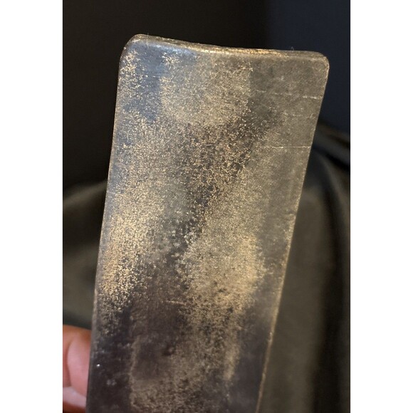 Antique Barber Shop 24” Thick Strop Blade Sharpening Leather & Metal Hardware - Picture 4 of 13